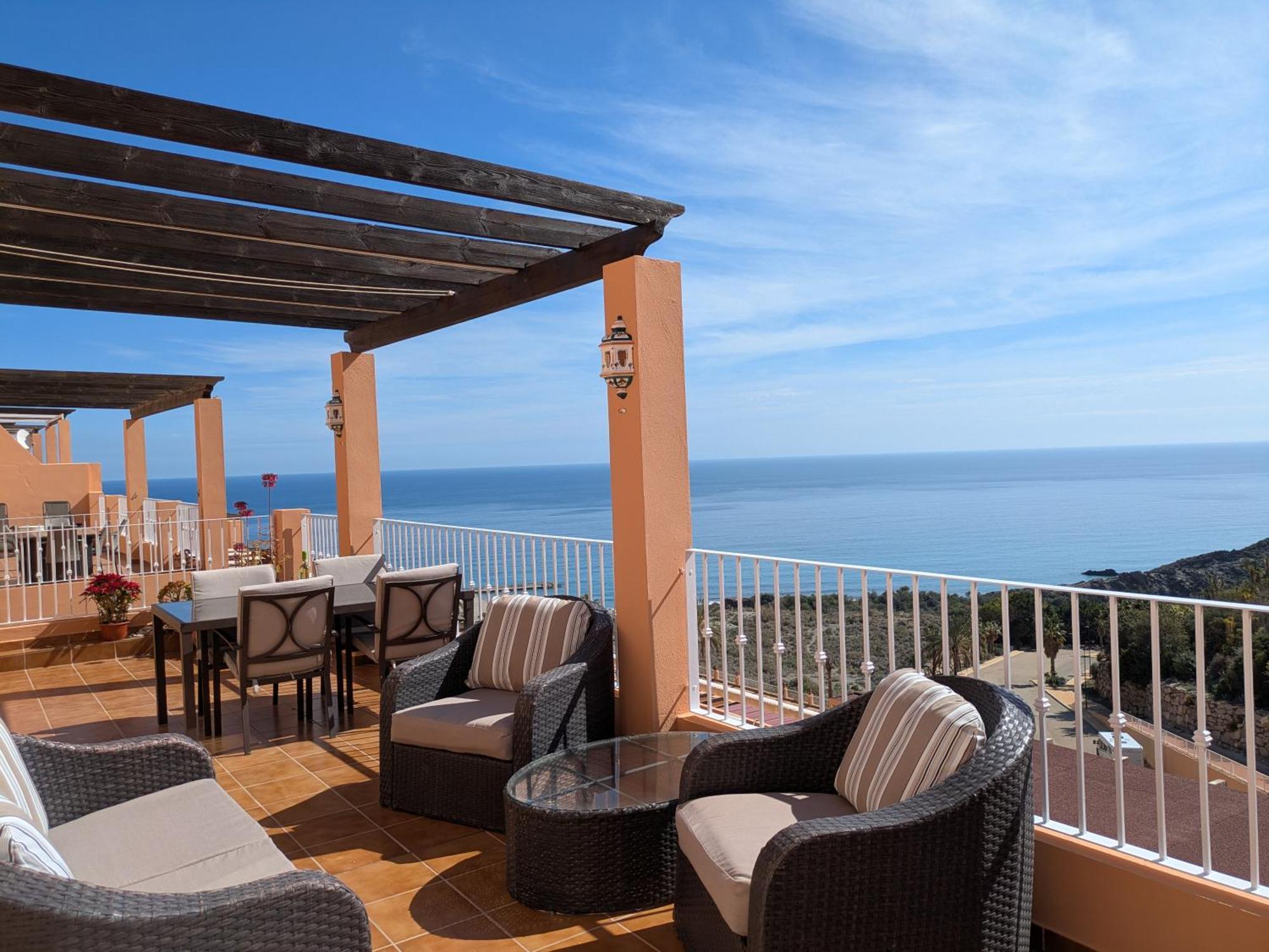 South Facing Apartment, Fantastic Sea Views,Terrace, 300M Beach Mojácar Exterior foto